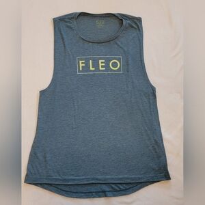 FLEO Women's Blue Sleeveless Top